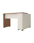 میز مدیریتی ام دی اف سفید-قهوه ای مینیمال مدل M.D007