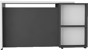 میز مدیریتی مینیمال با دوکشو مدل M.D008