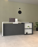 میز مدیریتی مینیمال با دوکشو مدل M.D008