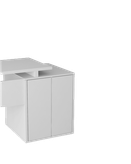 میز مدیریتی ام دی اف سفید مینیمال مدل M.D009