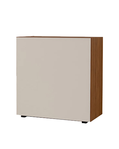 فایل اداری دو طبقه سفید قهوه ای ام دی اف مدل F001