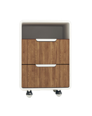 فایل اداری سفید قهوه ای ام دی اف ضدخش مدل F003