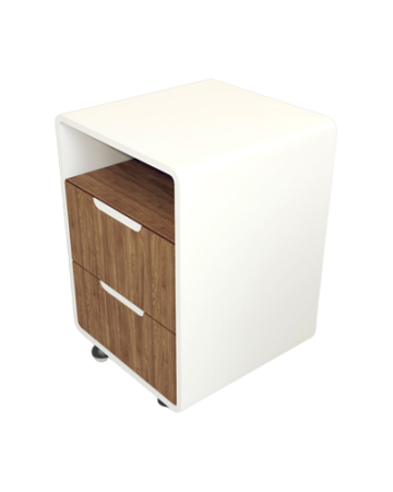 فایل اداری سفید قهوه ای ام دی اف ضدخش مدل F003