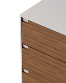 فایل اداری سفید قهوه ای با روکش ضدخش مدل F005