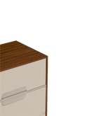 فایل اداری سفید قهوه ای ام دی اف ضدخش مدل F006