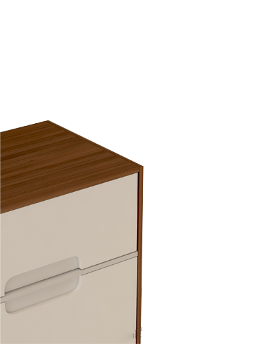 فایل اداری سفید قهوه ای ام دی اف ضدخش مدل F006