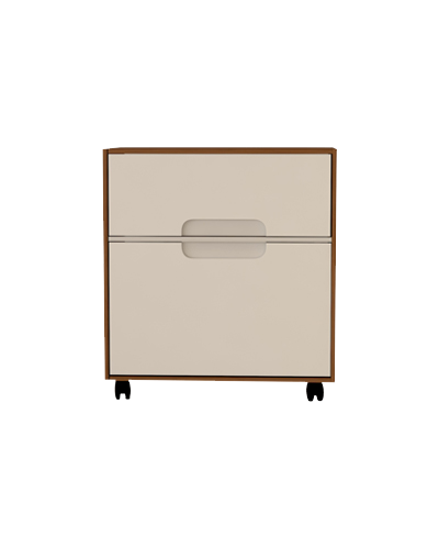 فایل اداری سفید قهوه ای ام دی اف ضدخش مدل F006