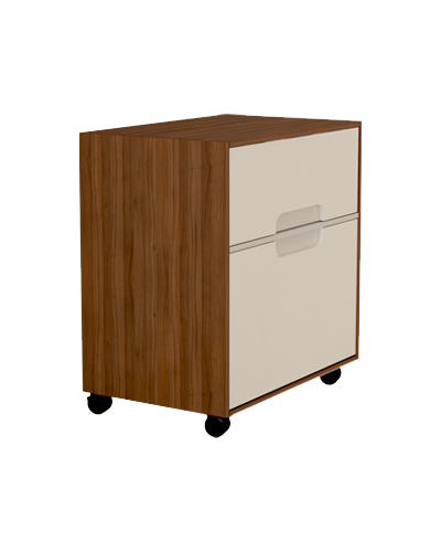 فایل اداری سفید قهوه ای ام دی اف ضدخش مدل F006