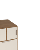 فایل اداری سفید قهوه ای ام دی اف مینیمال مدل F008