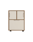 فایل اداری سفید قهوه ای ام دی اف مینیمال مدل F008