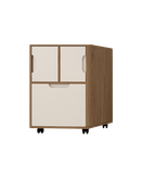 فایل اداری سفید قهوه ای ام دی اف مینیمال مدل F008