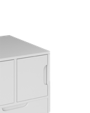 فایل اداری ام دی اف سفید دارای سه قسمت مدل F009