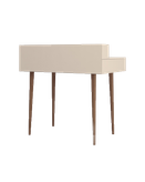 میز تحریر سفید قهوه ای با سه باکس مجزا مدل D.001