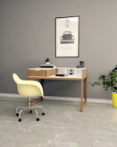 میز تحریر سفید قهوه ای ام دی اف مقاوم مدل D002