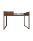 میز تحریر سفید قهوه ای ام دی اف مقاوم مدل D002