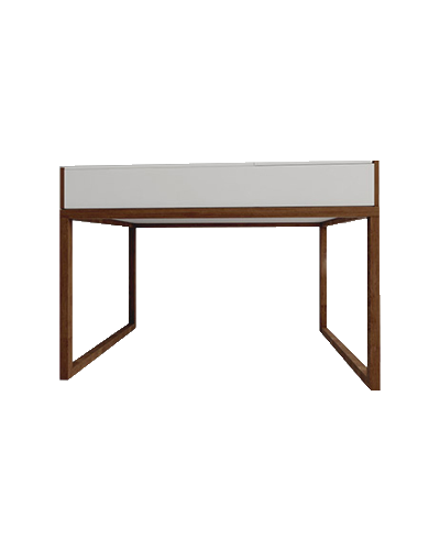 میز تحریر سفید قهوه ای ام دی اف مقاوم مدل D002