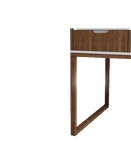 میز تحریر سفید قهوه ای ام دی اف مقاوم مدل D002