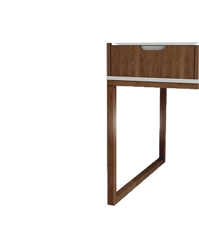 میز تحریر سفید قهوه ای ام دی اف مقاوم مدل D002