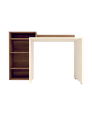 میز تحریر سفید قهوه ای ام دی اف با روکش ضدخش مدل D.004