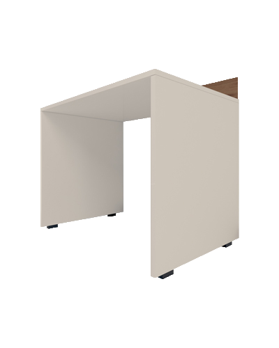 میز تحریر سفید قهوه ای ام دی اف با روکش ضدخش مدل D.004