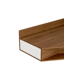 میز تحریر سفید قهوه ای مینیمال مدل D.005