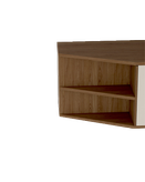 میز تحریر سفید قهوه ای ام دی اف با دو کشو مدل D.007