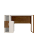 میز تحریر سفید-قهوه ای با روکش ضدخش برجسته مدل D.008