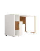 میز تحریر سفید-قهوه ای با روکش ضدخش برجسته مدل D.008