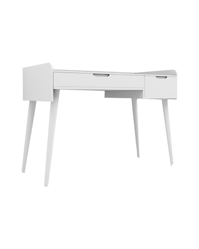 میز تحریر سفید ام دی اف مینیمال مدل D.0011