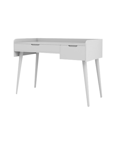 میز تحریر سفید ام دی اف مینیمال مدل D.0011