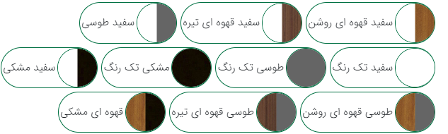 کانتر پذیرش سفید رنگ ام دی اف با کیفیت مدل R.E006