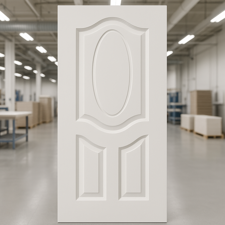 درب داخلی اتاقی و سرویسی اچدیاف مدل سه قاب بیضی | HDF طرح بیضی