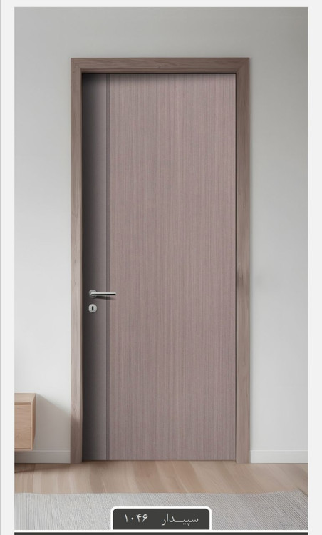 درب اتاقی و سرویسی ملامینه طرح لوکس سپیدار کد 1046