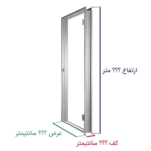 چهار چوب فلزی مخصوص درب داخلی طرح فرانسوی