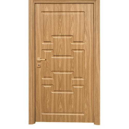 درب داخلی اتاقی ام دی اف MDF طرح CNC هشت میلیمتر با روکش PVC کد 105