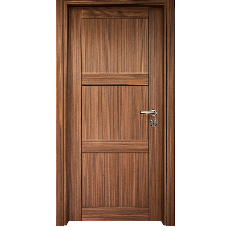 درب داخلی اتاقی MDF (ام دی اف) 8 میلیمتر طرح CNC با روکش PVC کد 111