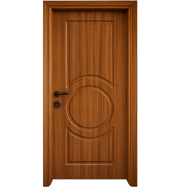 درب داخلی اتاقی MDF (ام دی اف) 8 میلیمتر طرح CNC با روکش PVC کد 123