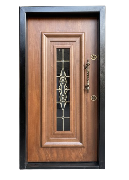 درب ورودی آپارتمانی ضدسرقت ونی گلس شیشه مشکی