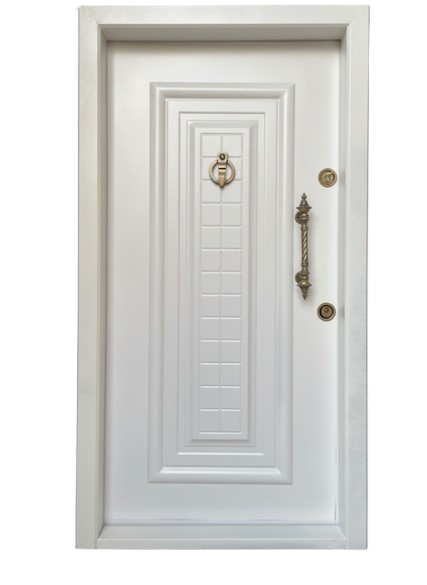 درب ورودی آپارتمانی ضدسرقت ونوس فلزی رنگ سفید ضددیلم