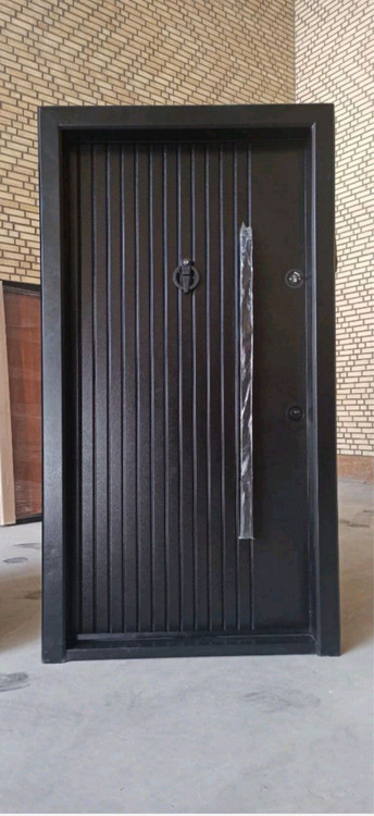 درب ورودی آپارتمانی ضدسرقت رویه فلزی طرح آروین رنگ ونگه