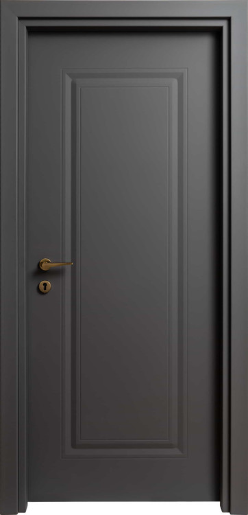 درب داخلی اتاقی ام دی اف MDF مدل ۶۰۳ روکش سوپرمات طوسی تیره