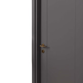 درب داخلی اتاقی ام دی اف MDF مدل تک قاب روکش سوپرمات طوسی تیره