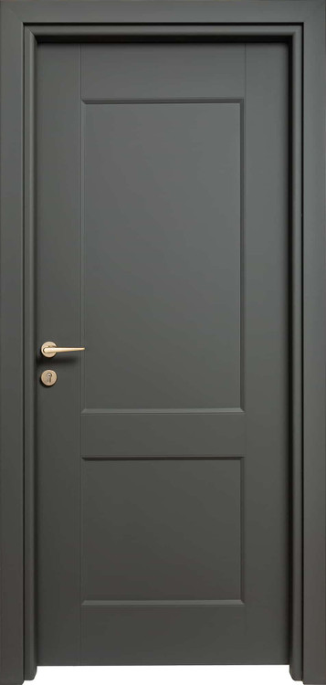 درب داخلی اتاقی ام دی اف MDF مدل دوقاب سوپر مات طوسی تیره