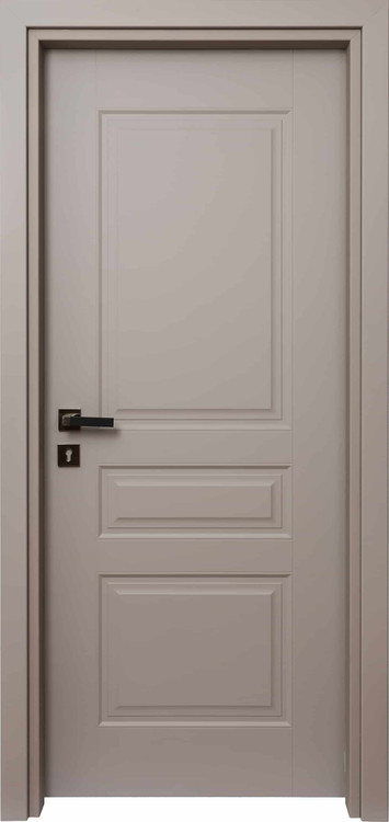 درب داخلی اتاق خواب ام دی اف MDF مدل مادرید روکش سوپرمات طوسی روشن