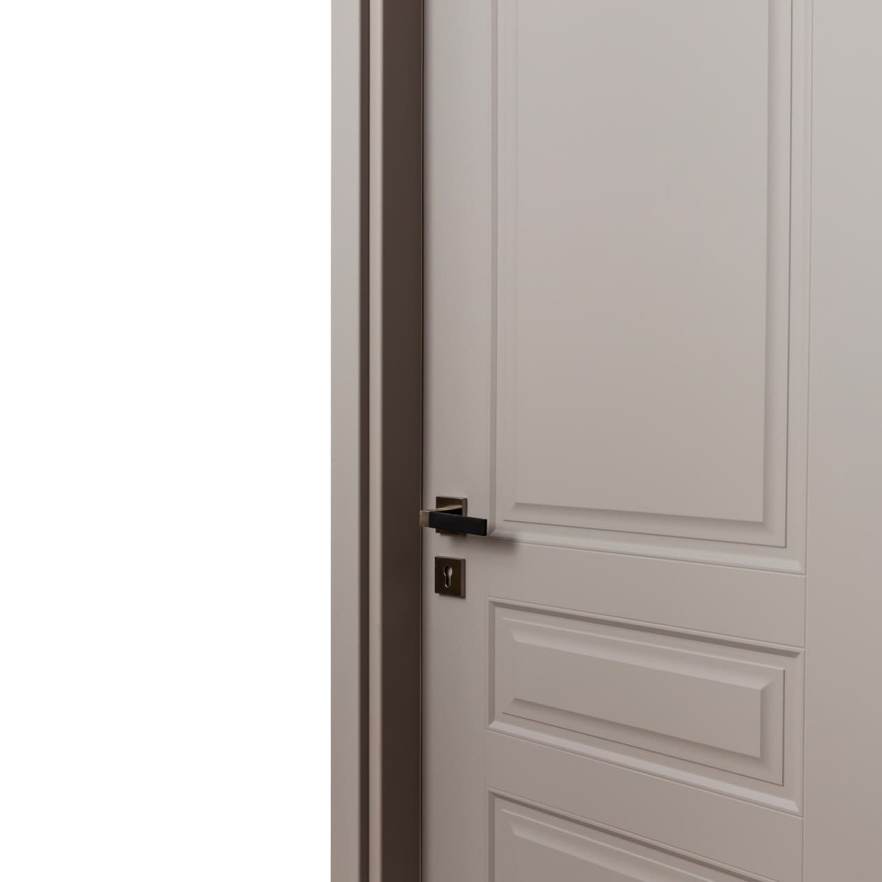 درب داخلی اتاق خواب ام دی اف MDF مدل مادرید روکش سوپرمات طوسی روشن