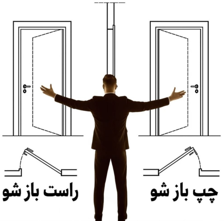راهنمای جهت باز شوی درب
