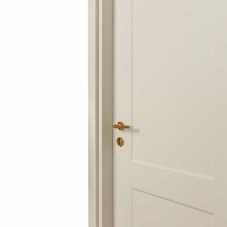 درب داخلی اتاق ام دی اف MDF مدل دوقاب روکش سوپرمات کرم