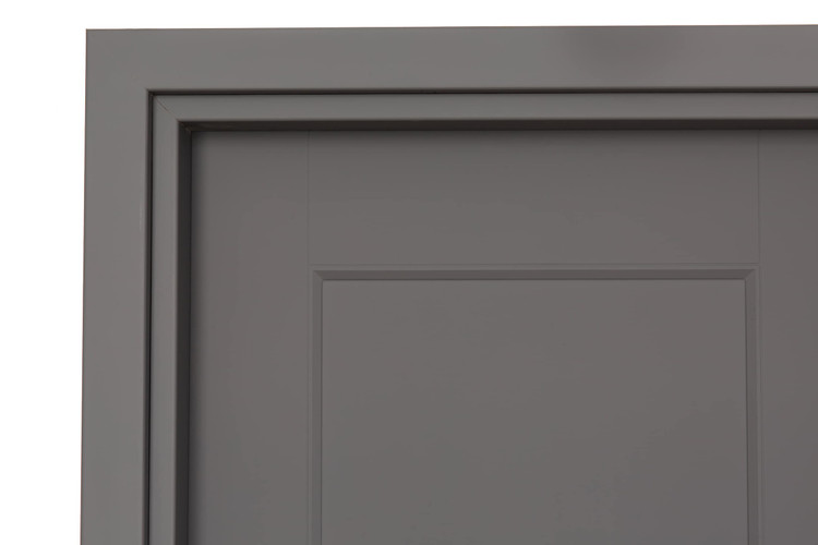 درب داخلی اتاق ام دی اف MDF مدل 5 قاب روکش سوپرمات طوسی تیره