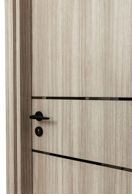 درب داخلی اتاق ام دی اف MDF مدل ۱۱۲ استیل خور دو طرف