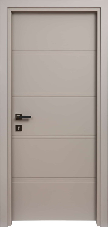 درب داخلی اتاق ام دی اف MDF مدل ۲۰۰۸ روکش سوپرمات طوسی روشن